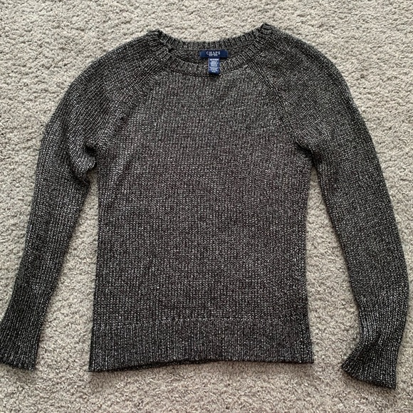 Chaps black and silver knitted sweater - Picture 1 of 4